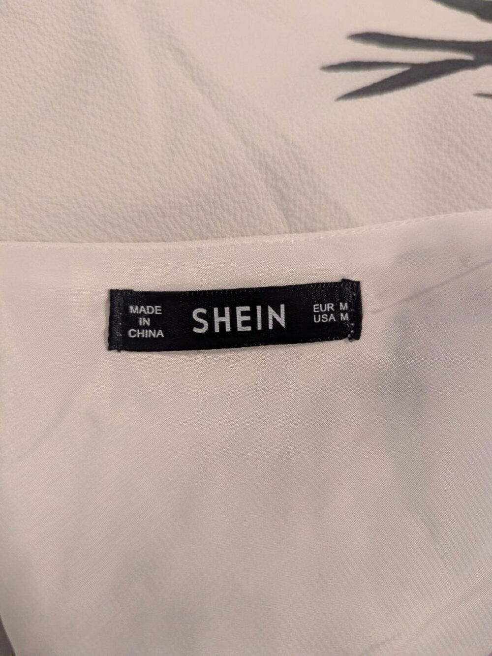 Shein white slip dress with pink and green print - M - Picture 5 of 5
